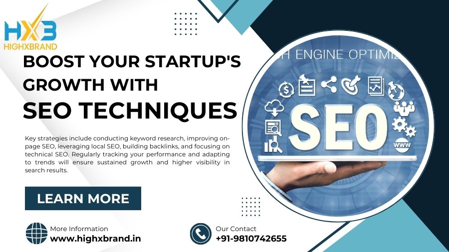 Startup's Growth With Effective SEO Techniques