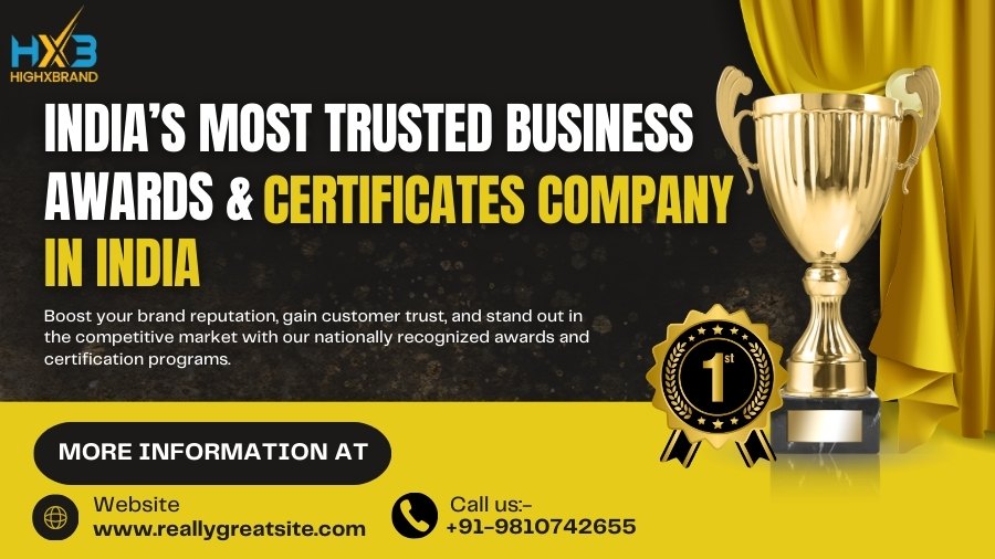 Business Awards Certificates Company